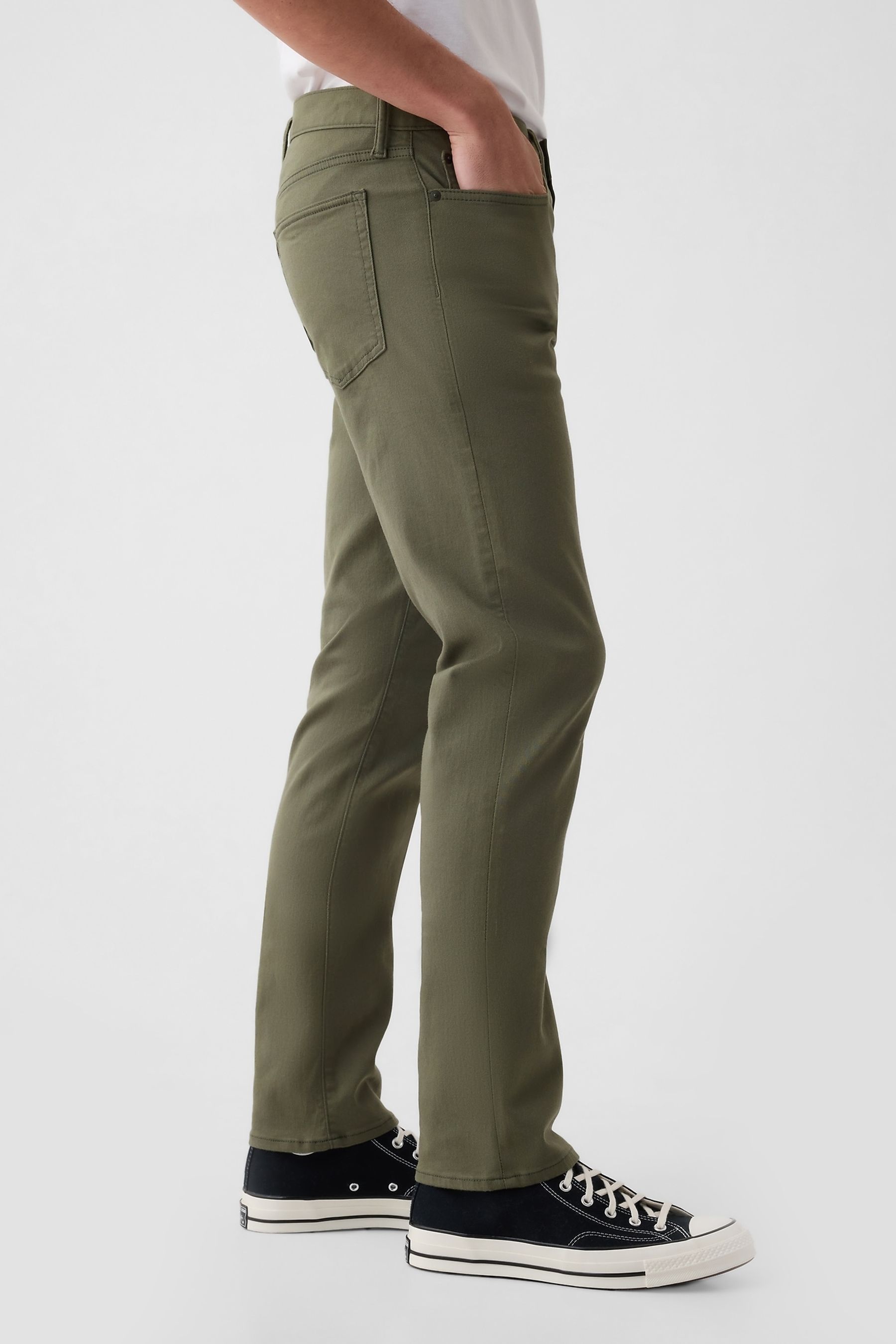 Gap Khaki Green City Jeans in Slim Fit