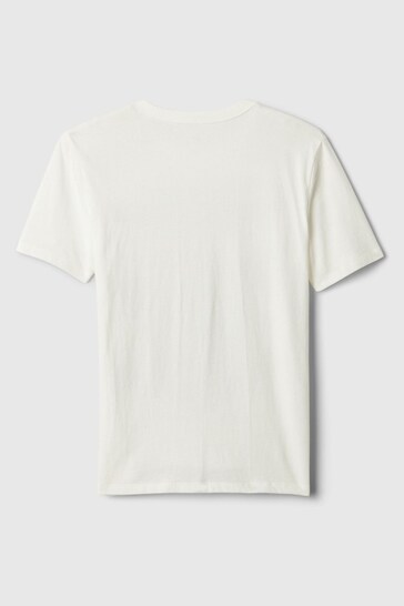 Gap White Gamer Graphic Short Sleeve Crew Neck T-Shirt (4-13yrs)