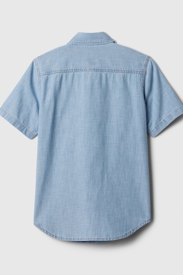 Gap Blue Chambray Shirt with Washwell (4-13yrs)