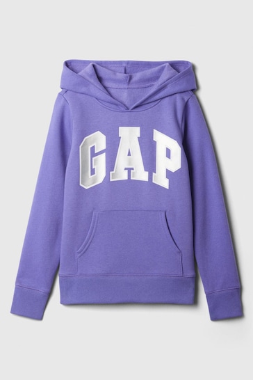 Gap Purple Logo Graphic Print Hoodie (4-13yrs)