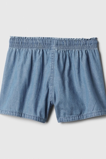 Gap Blue Cotton Easy Pull On Shorts (4-13yrs)