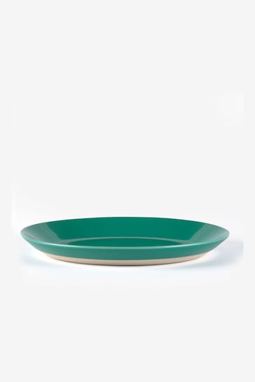 Sur La Table Set of 4 Green Colour Me Happy Dinner Plates 27.5cm