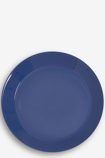 Sur La Table Set of 4 Blue Colour Me Happy Dinner Plates 27.5cm