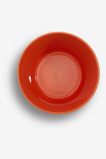 Sur La Table Set of 4 Orange Colour Me Happy Cereal Bowls 13.5cm