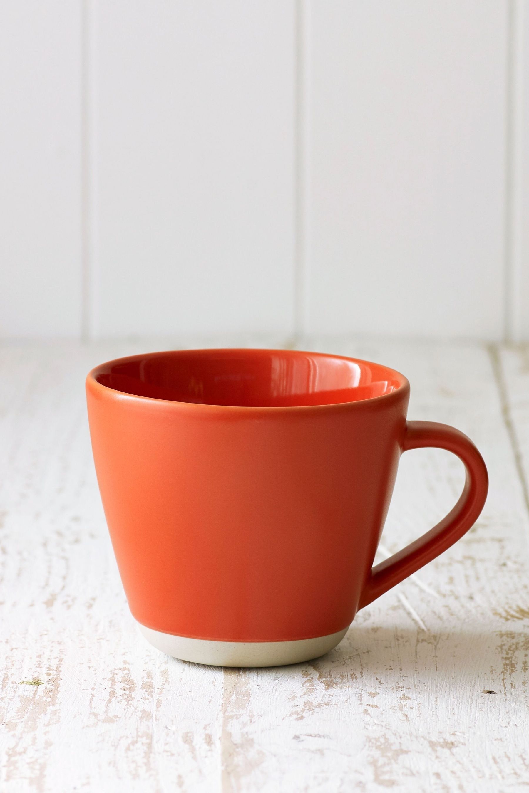 Buy Sur La Table Set of 4 Orange Colour Me Happy Mugs from the