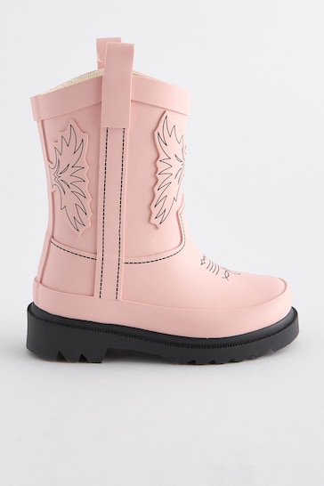 Pink Western Wellies