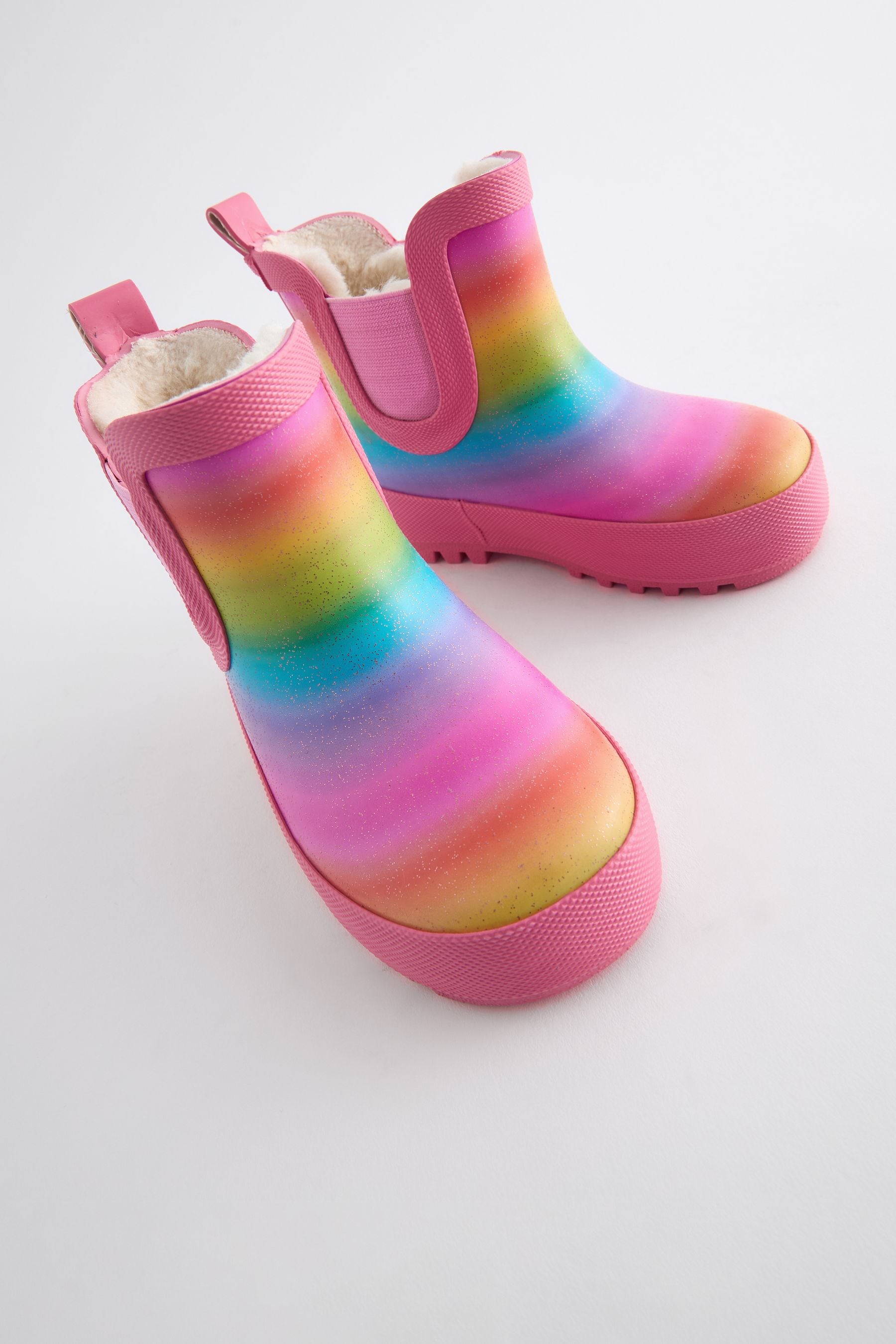Girls rainbow wellies cheap