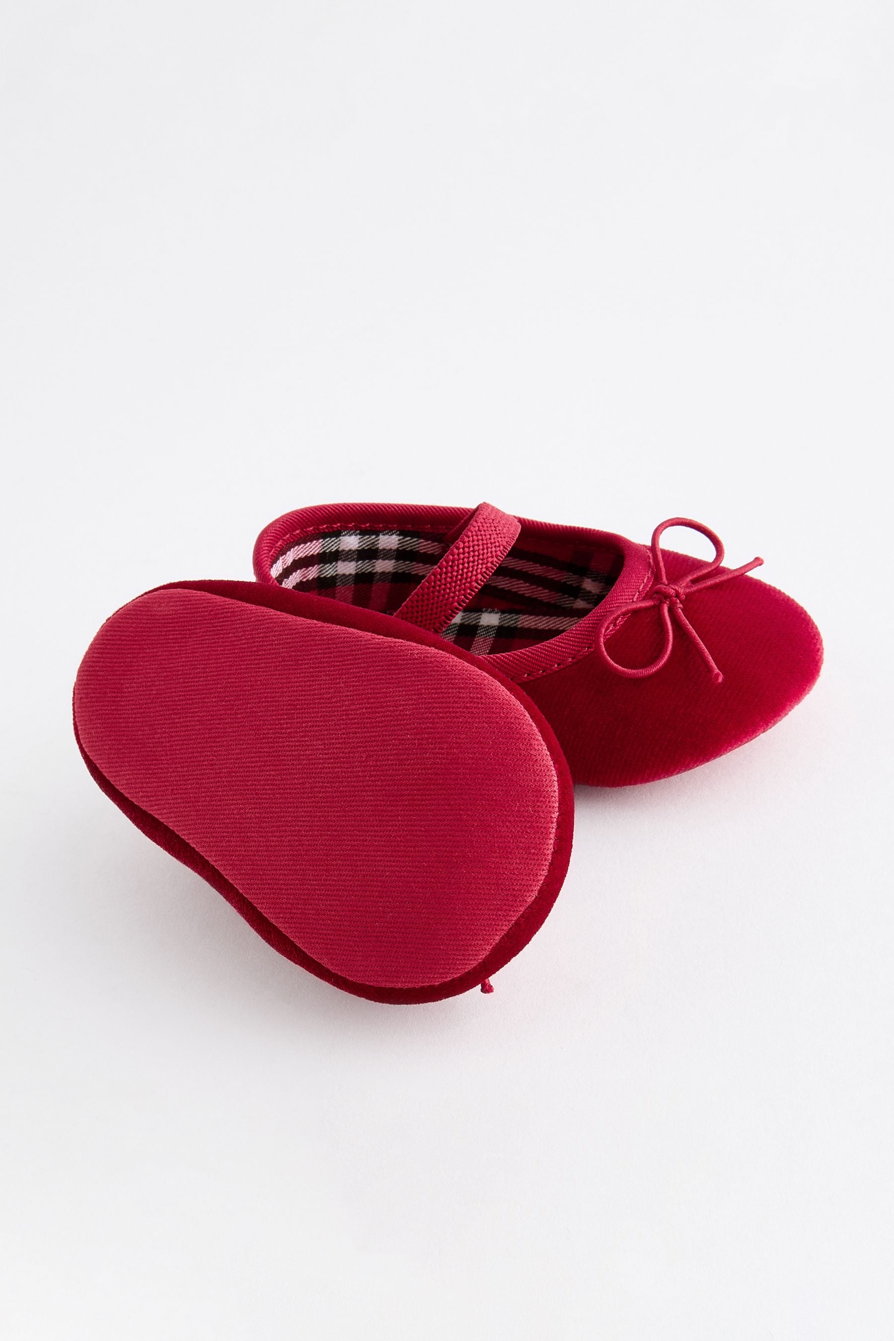 Buy Red Velvet Ballerina Baby Shoes 0 18mths from the Next UK online shop