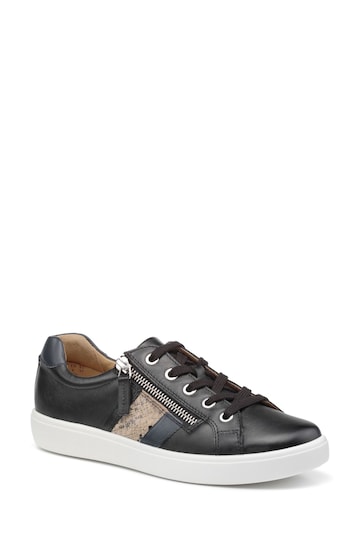 Hotter Black Chase Lace-Up / Zip Trainers