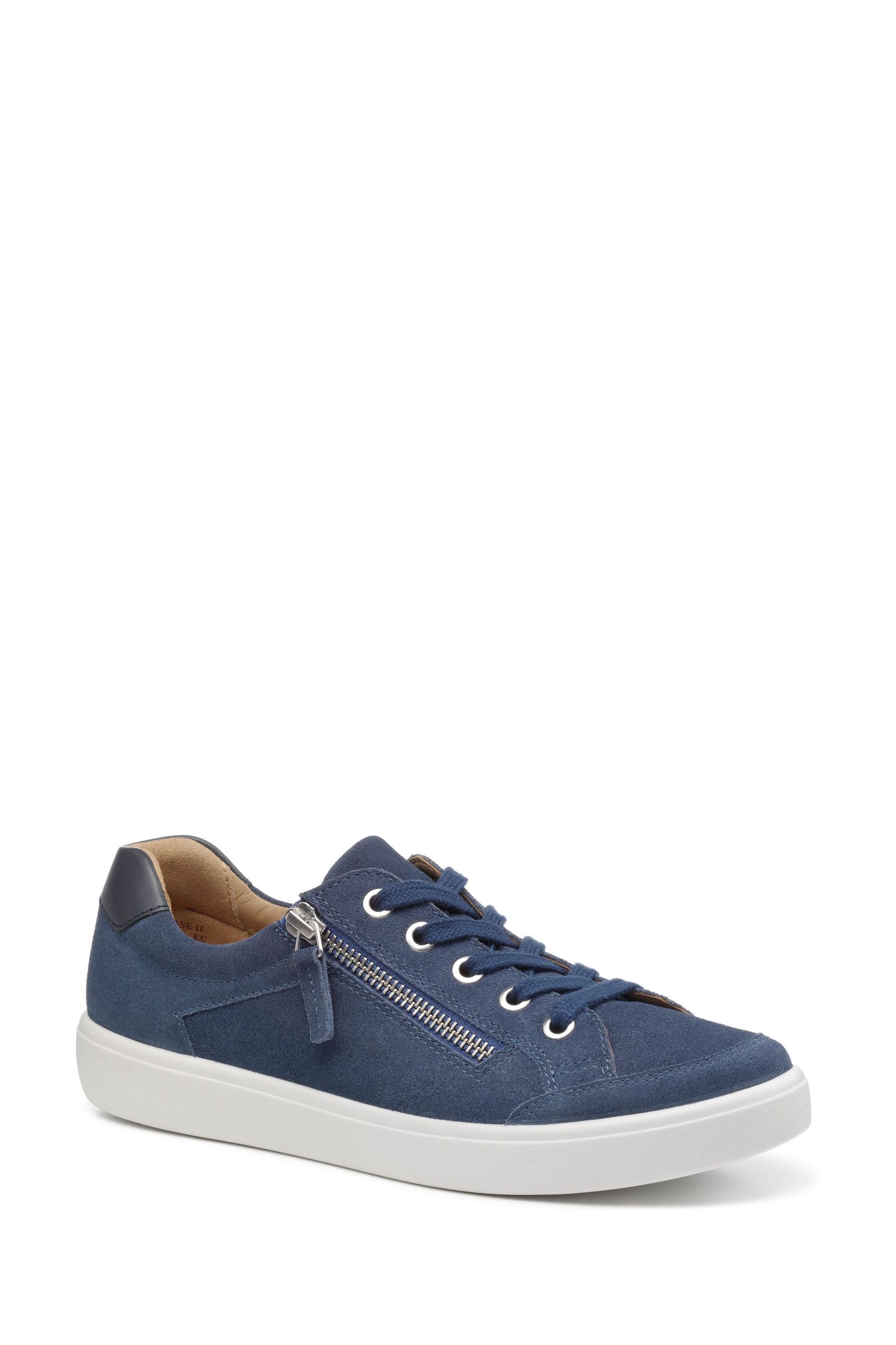 Buy Hotter Blue Extra Wide Fit Chase II Lace up Zip Trainers from the Next UK online shop