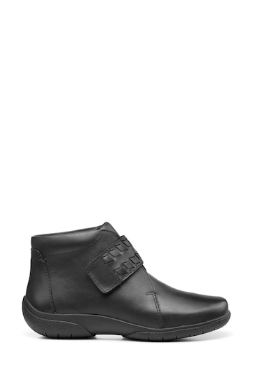 Hotter Black Daydream Touch-Fastening X Wide Fit Boots