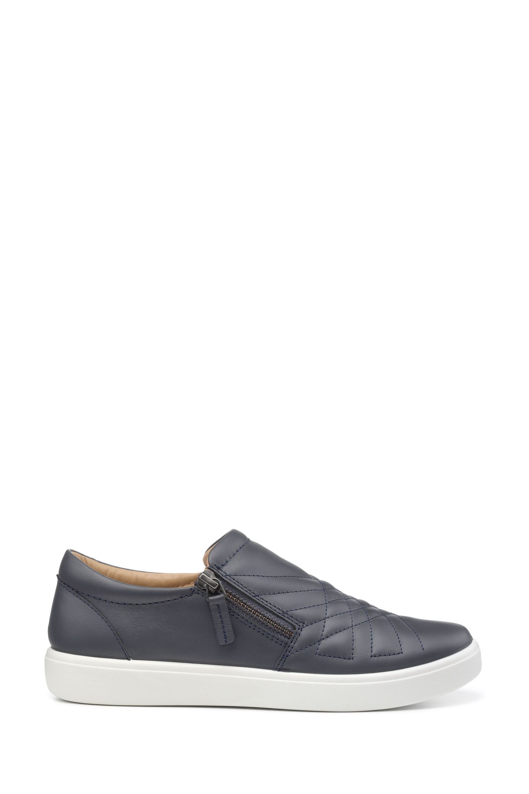 Buy Hotter Blue Regular Fit Poppy Slip Ons Zip Shoes from the Next