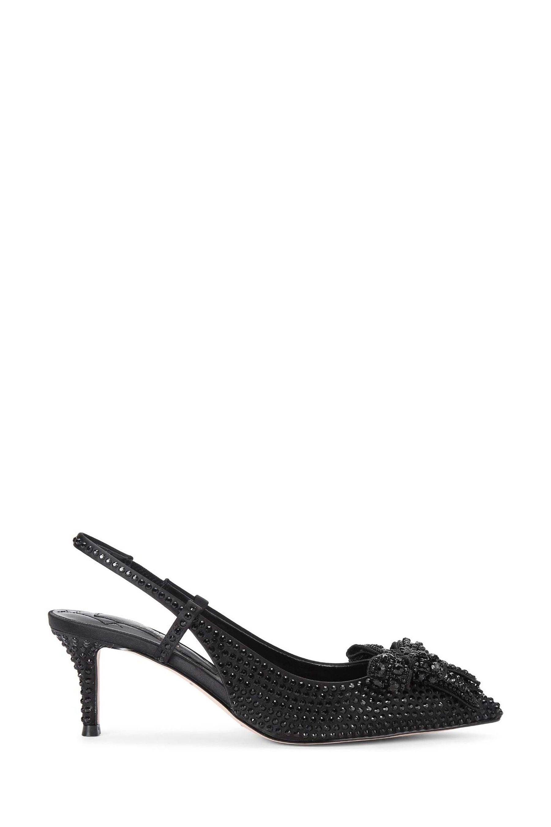 Buy Kurt Geiger London Belgavia Bow Crystal Black Shoes from the