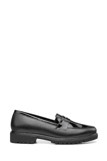 Hotter Black Berkeley Slip-On Regular Fit Shoes
