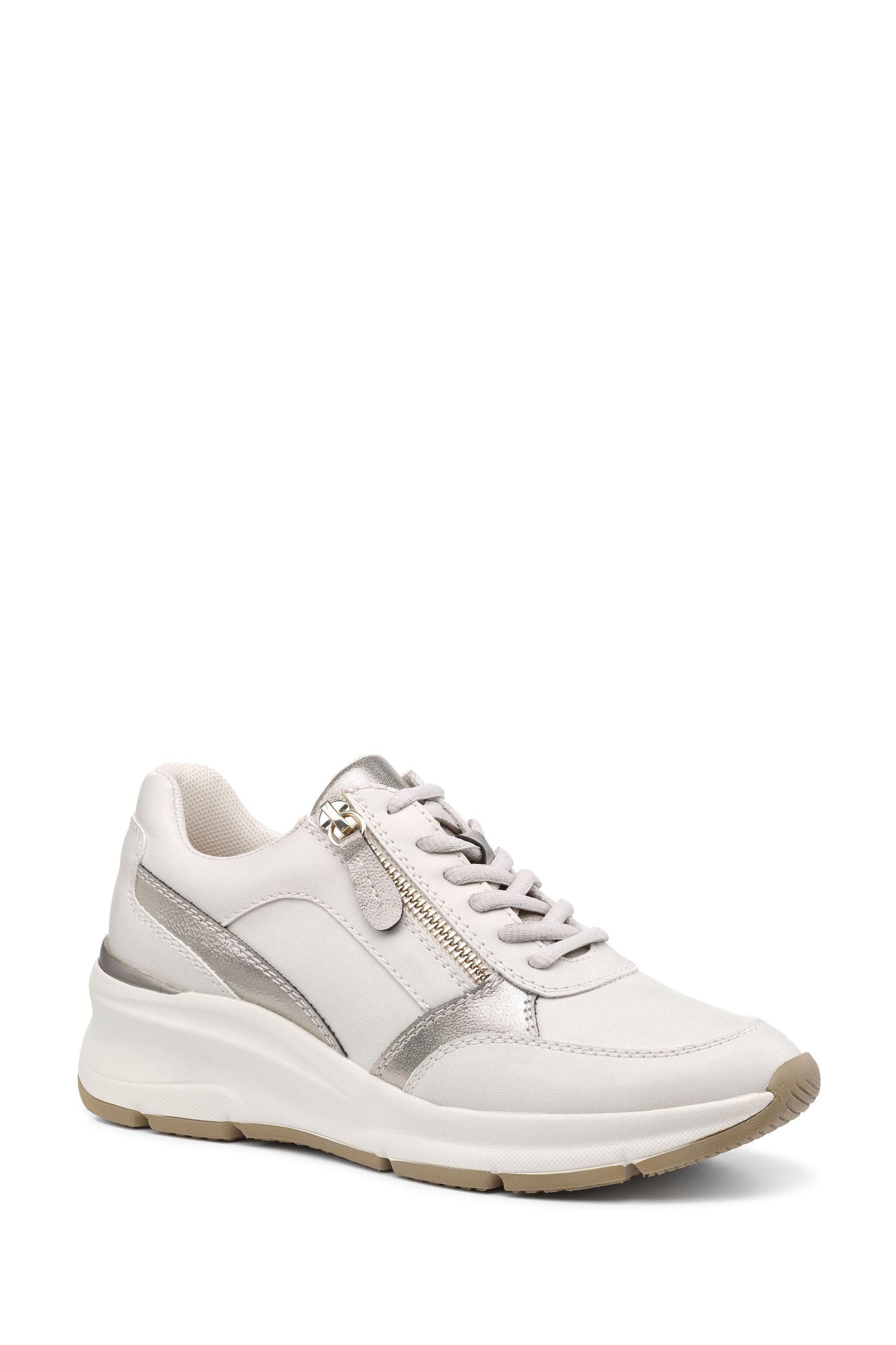 Buy Hotter Cream Solar Lace Up Zip Regular Fit Shoes from the Next
