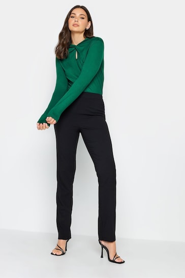 Long Tall Sally Green Twist Front Keyhole Top
