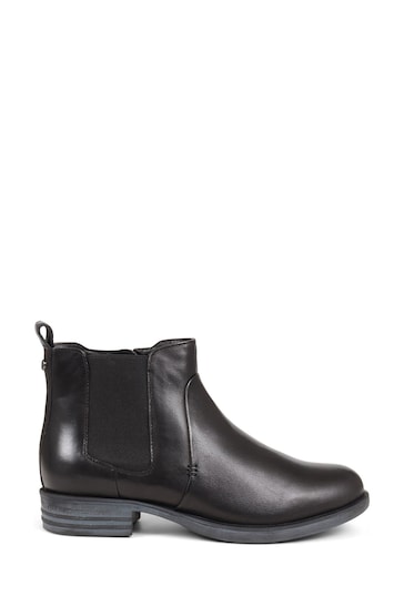 Pavers Van Dal Leather Black Ankle Boots