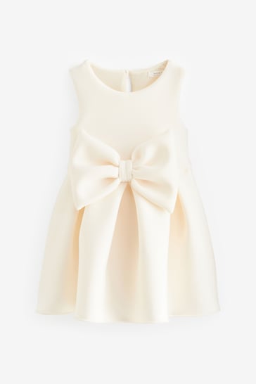 White Bow Party Dress (3mths-7yrs)