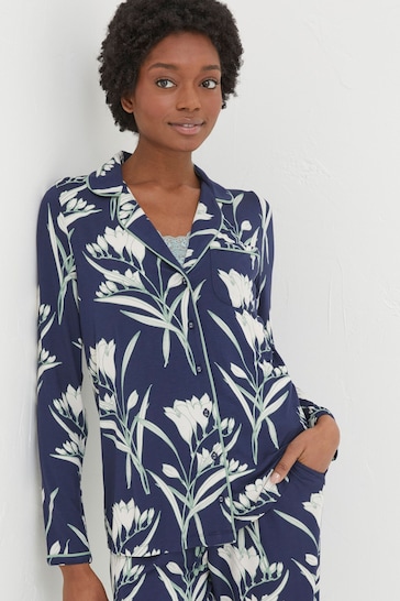 FatFace Blue Spring Blooms Jersey Nightshirt