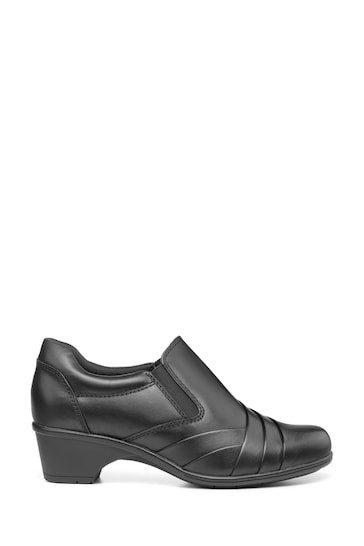 Hotter Black Beatrix Slip-On Regular Fit Shoes