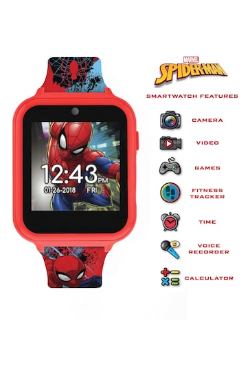 Peers Hardy Red Disney Marvel Spiderman Multicoloured Silicon Strap Watch