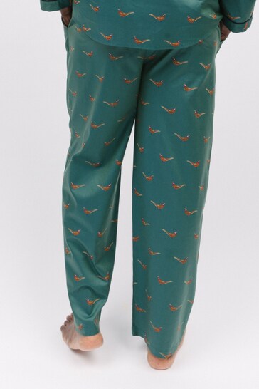 Cyberjammies Green Bird Print Pyjama Bottoms