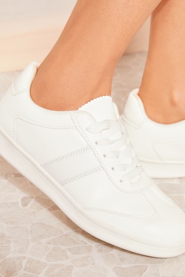 Friends Like These White Retro Sports Trainers