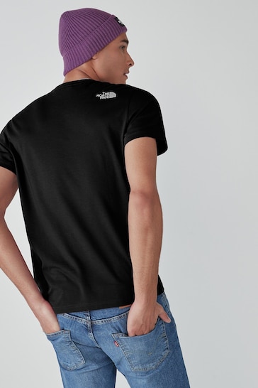 The North Face Dark Black Mens Simple Dome Short Sleeve T-Shirt