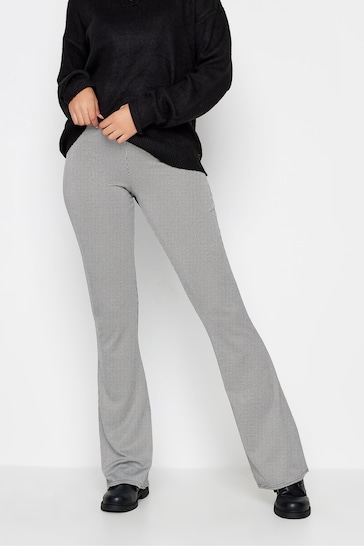 Long Tall Sally Black Check Kickflare Trousers