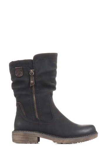 Pavers Ruched Calf Boots
