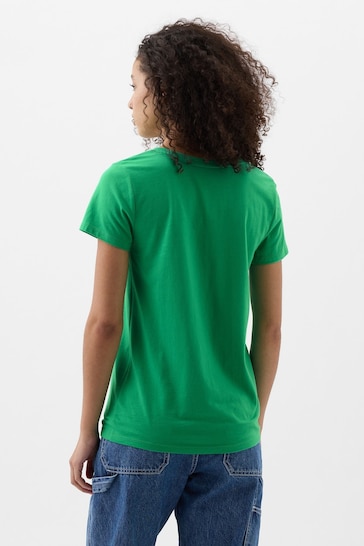 Gap Green Favourite Short Sleeve V Neck T-Shirt
