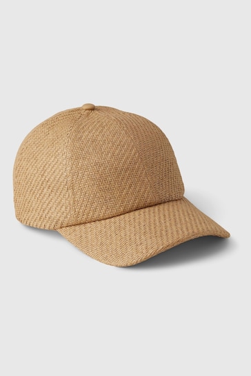 Gap Brown Woven Straw Baseball Hat