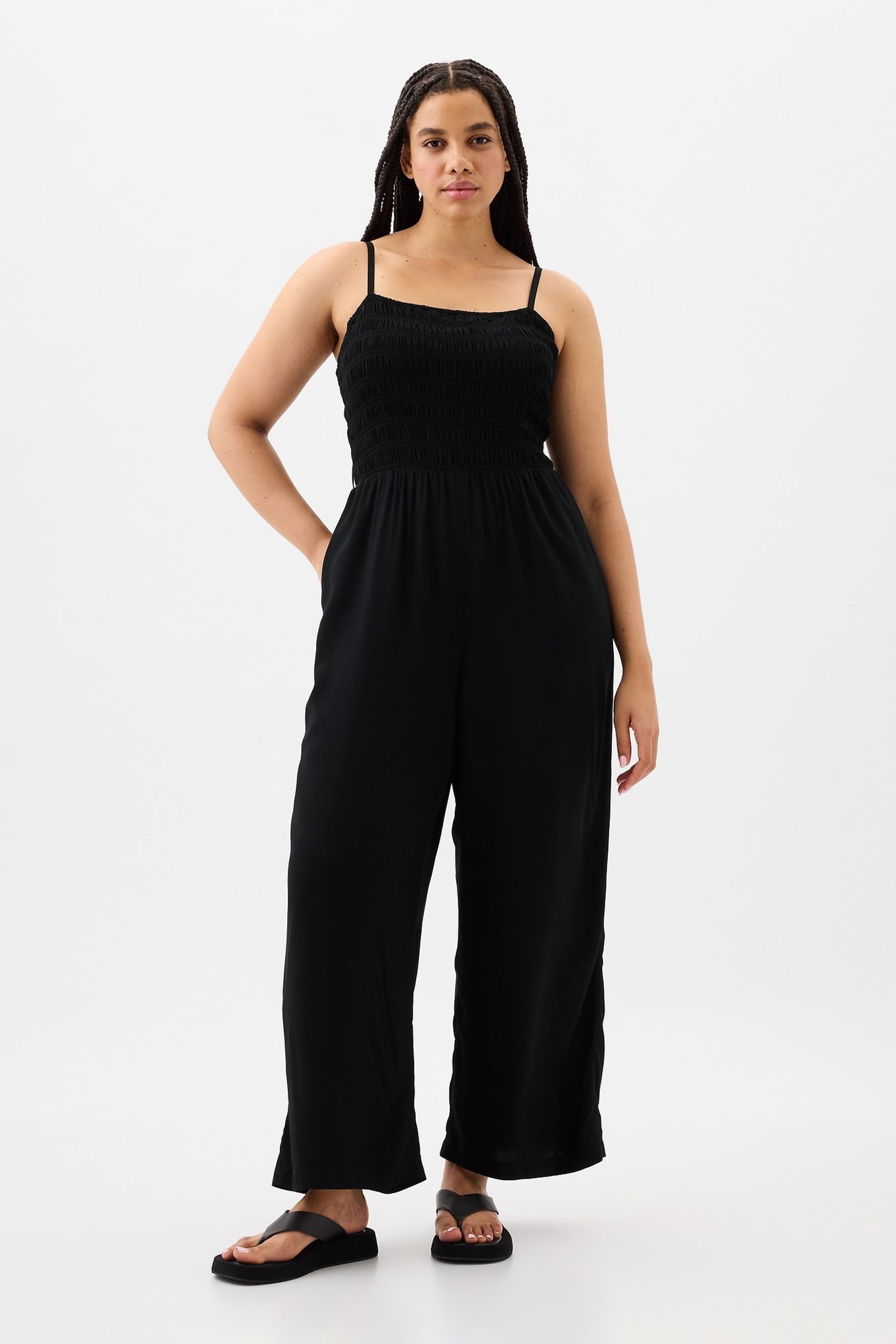 Gap black jumpsuit discount