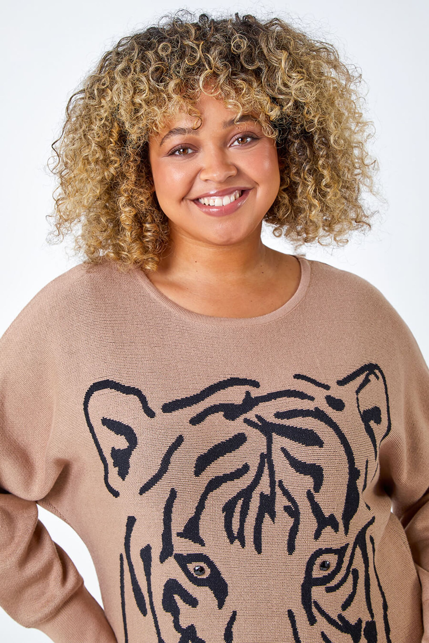 Tiger deals print jumper