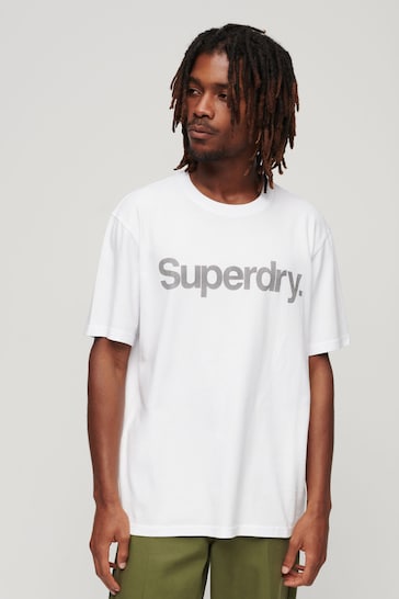 Superdry White City Loose T-Shirt