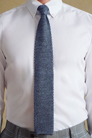 Barbour® Blue Knitted Tie