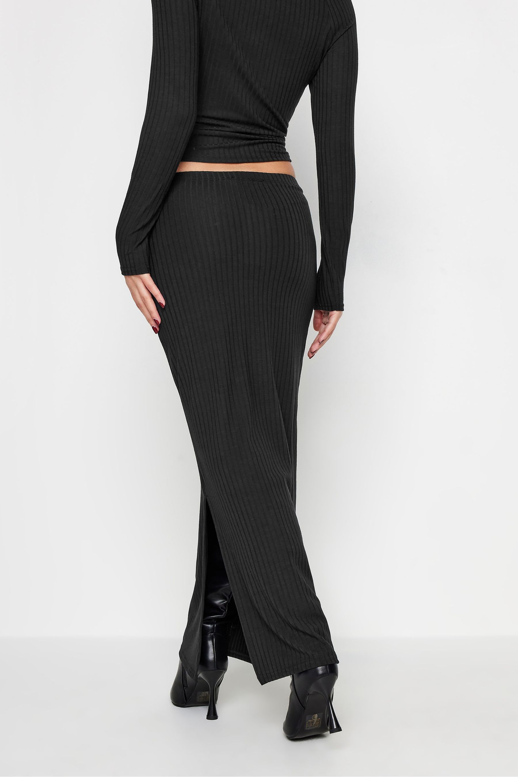 Petite black maxi skirt uk store