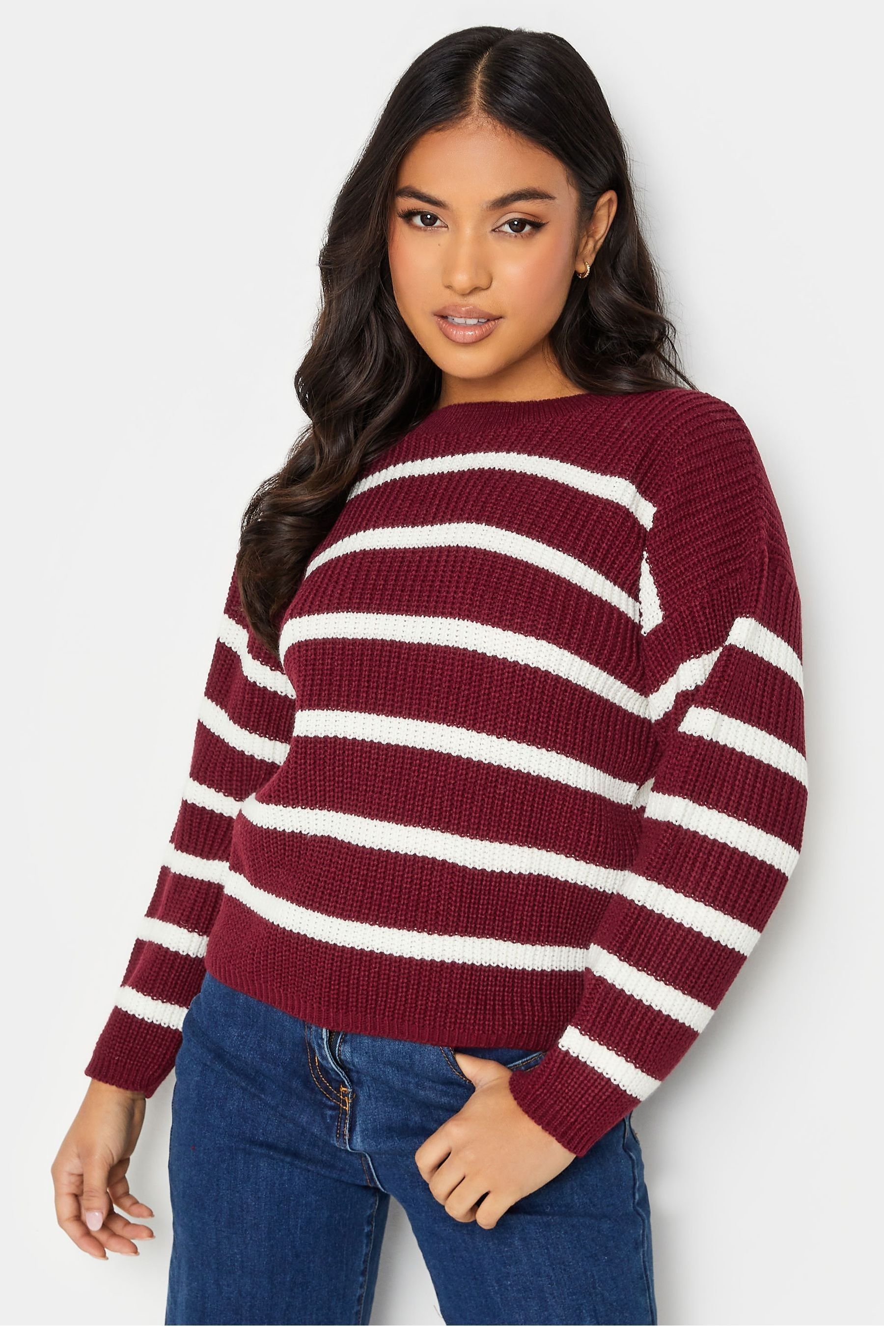 Buy PixieGirl Petite Red Stripe Crew Neck Jumper from the Next UK