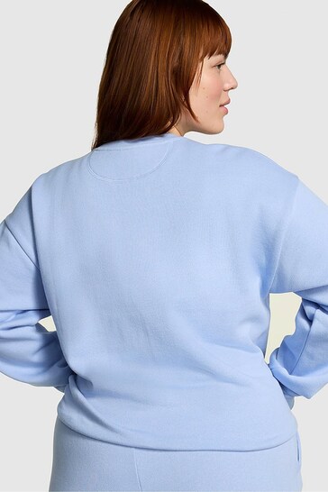 Victoria's Secret PINK Harbor Blue Fleece Fleece Sweatshirt