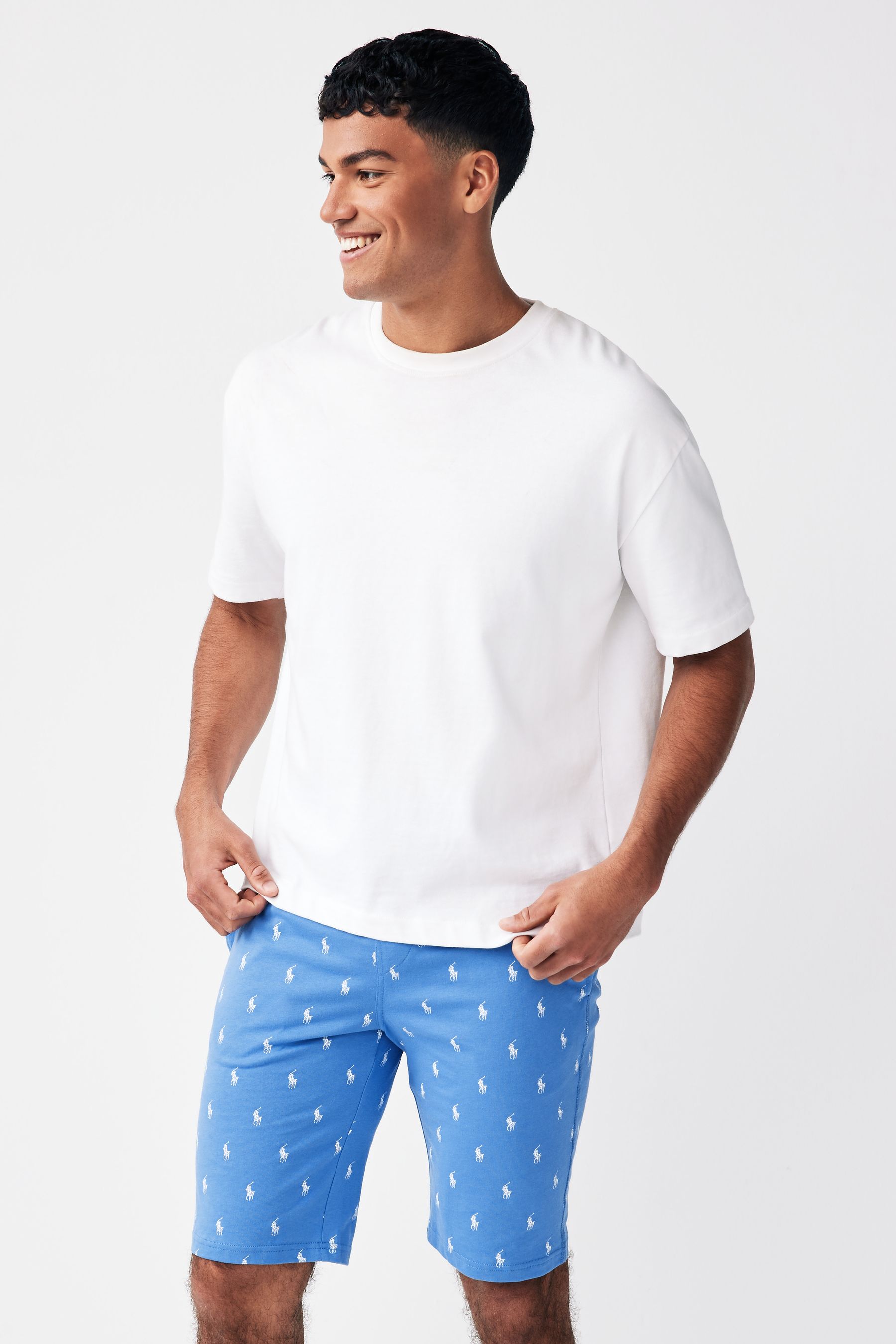 Ralph lauren allover pony outlet shorts