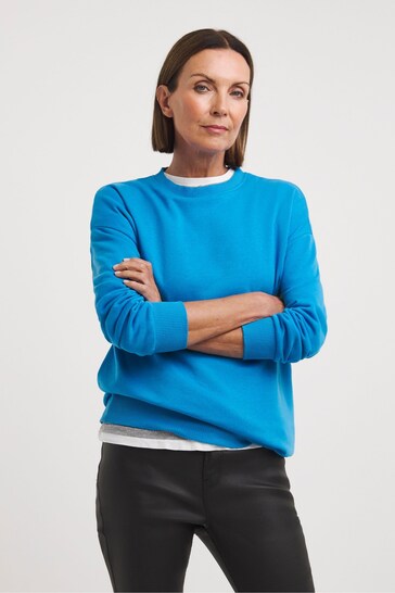 JD Williams Ocean Blue Ribbed Detail Sweater