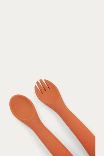 KIDLY Green Silicone Spoon & Fork Set 6 Pack