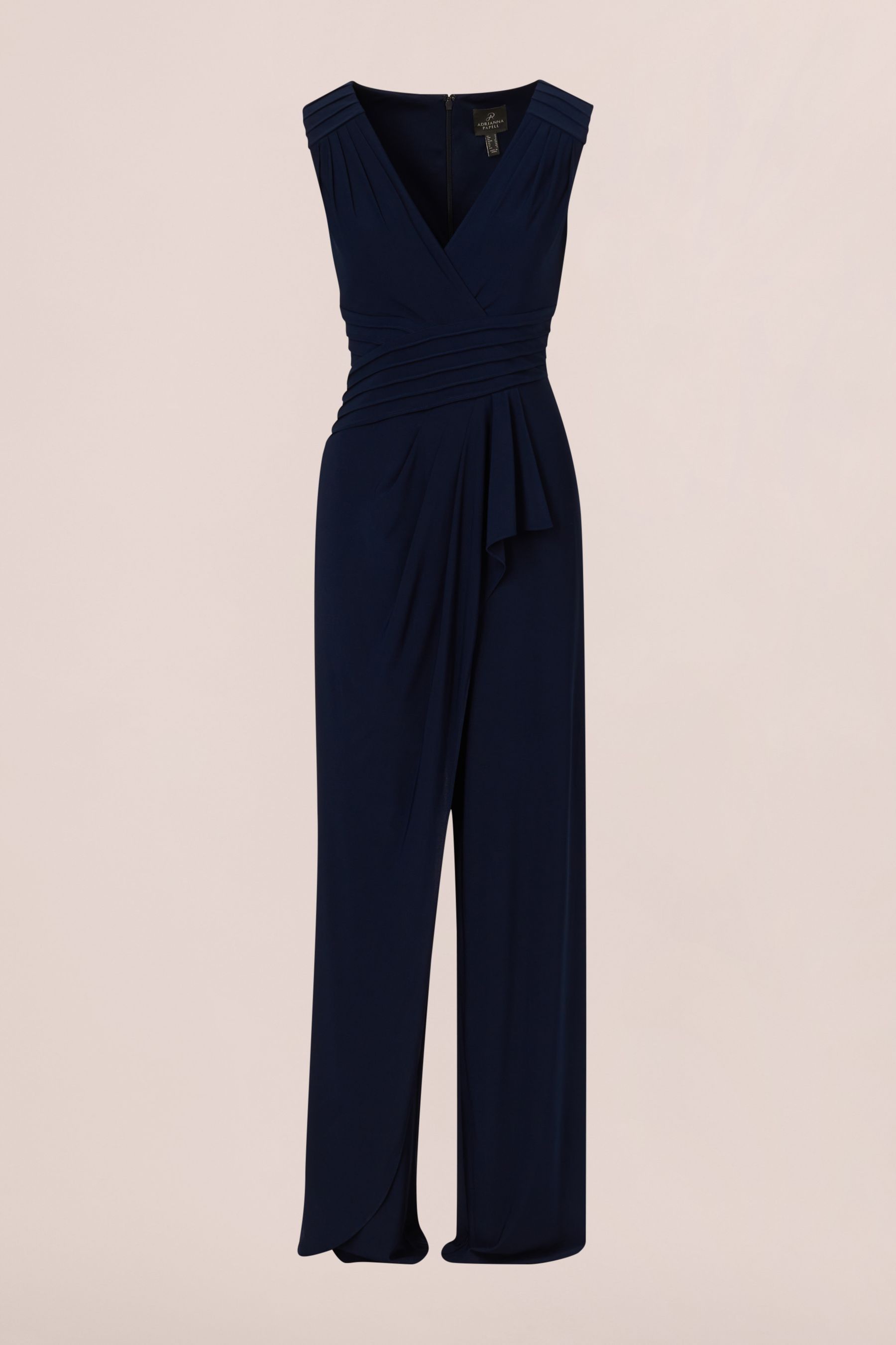 Buy Adrianna Papell Blue Pintuck Jersey Jumpsuit from the Next UK