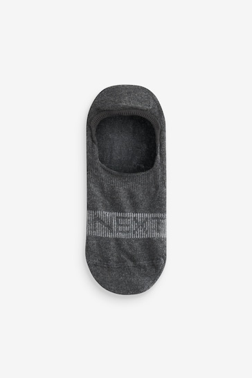 Grey/Black/White 5 Pack Invisible Trainers Socks