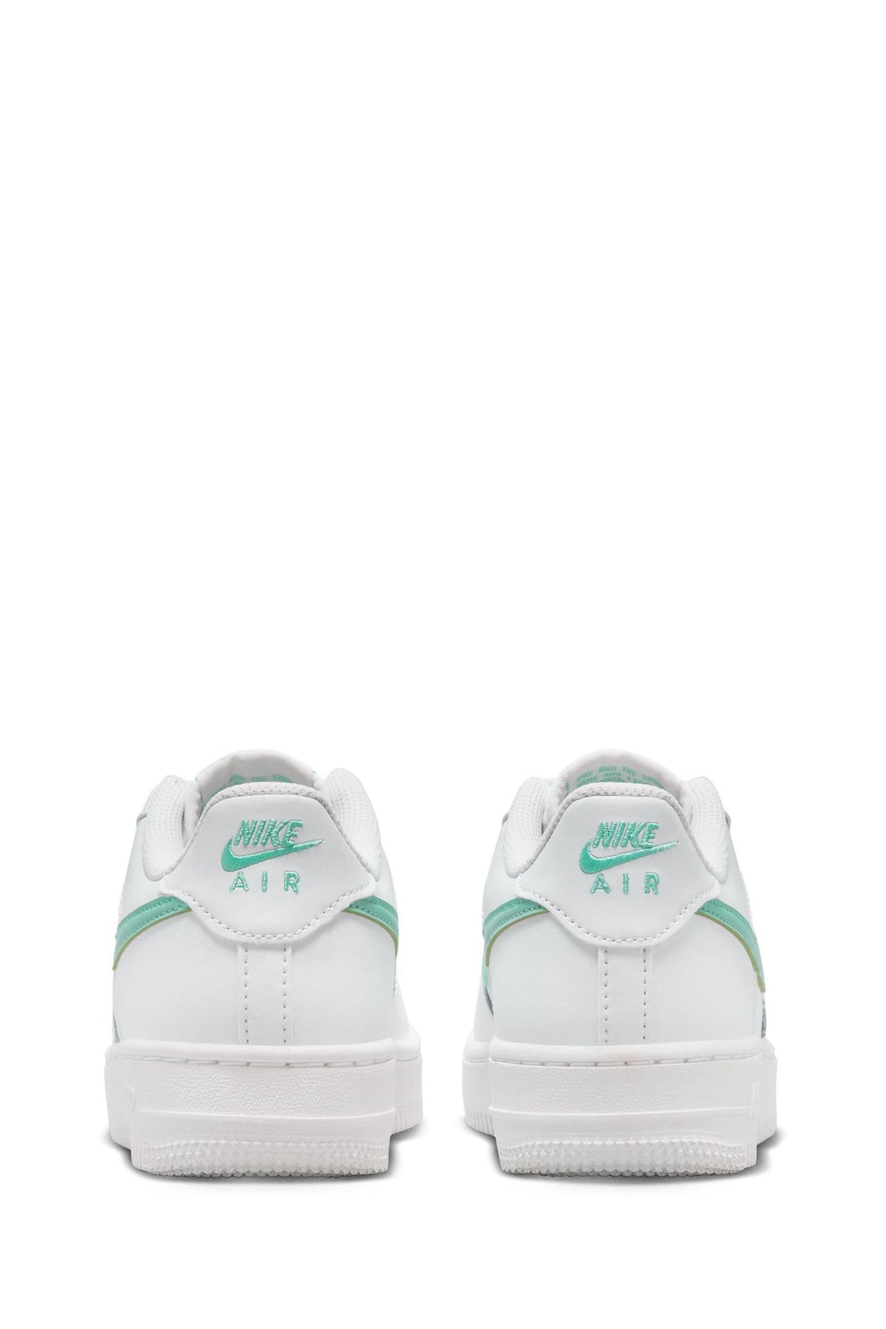 Mint green and white air force 1 store