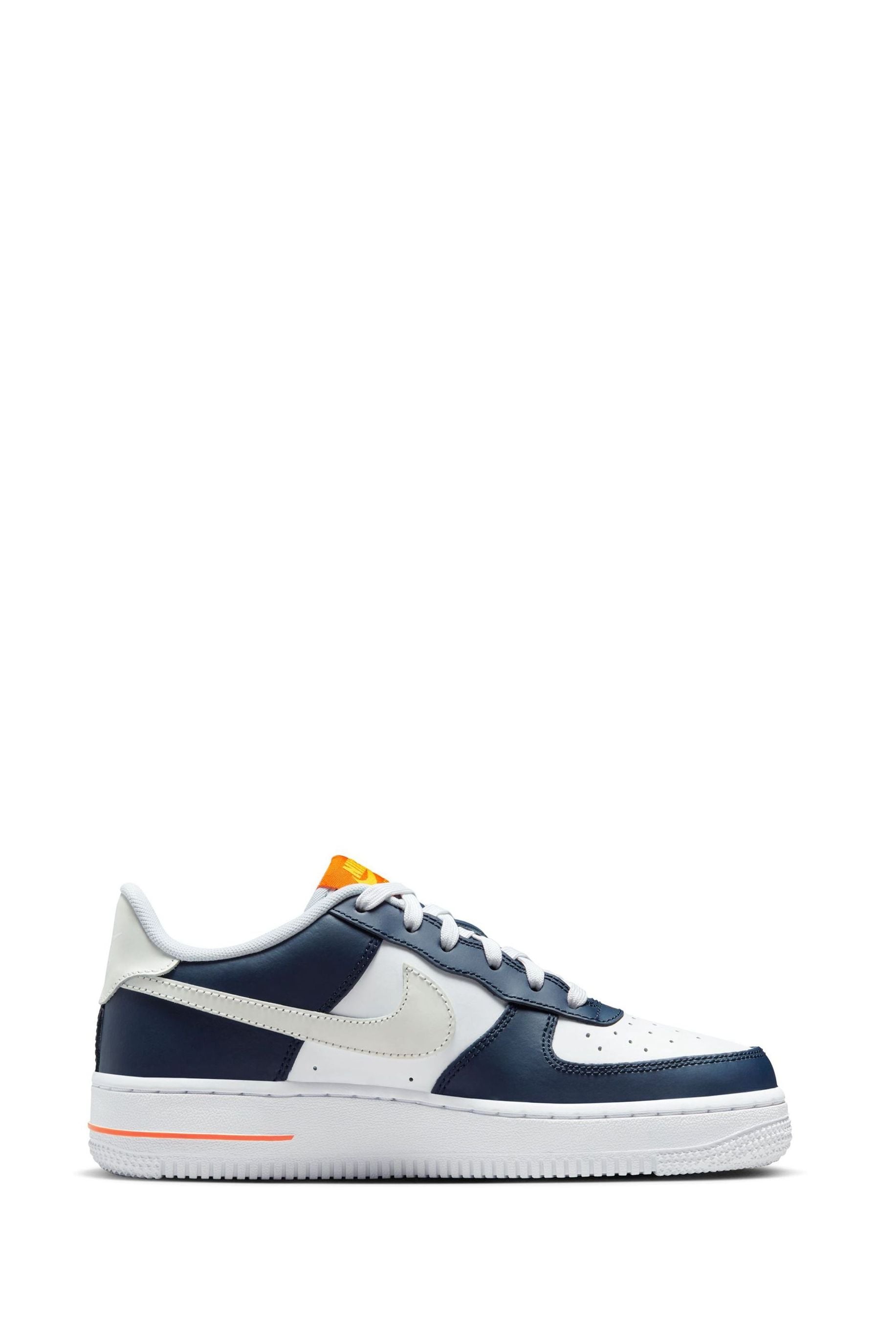 Air force 1 lv8 blue outlet and white