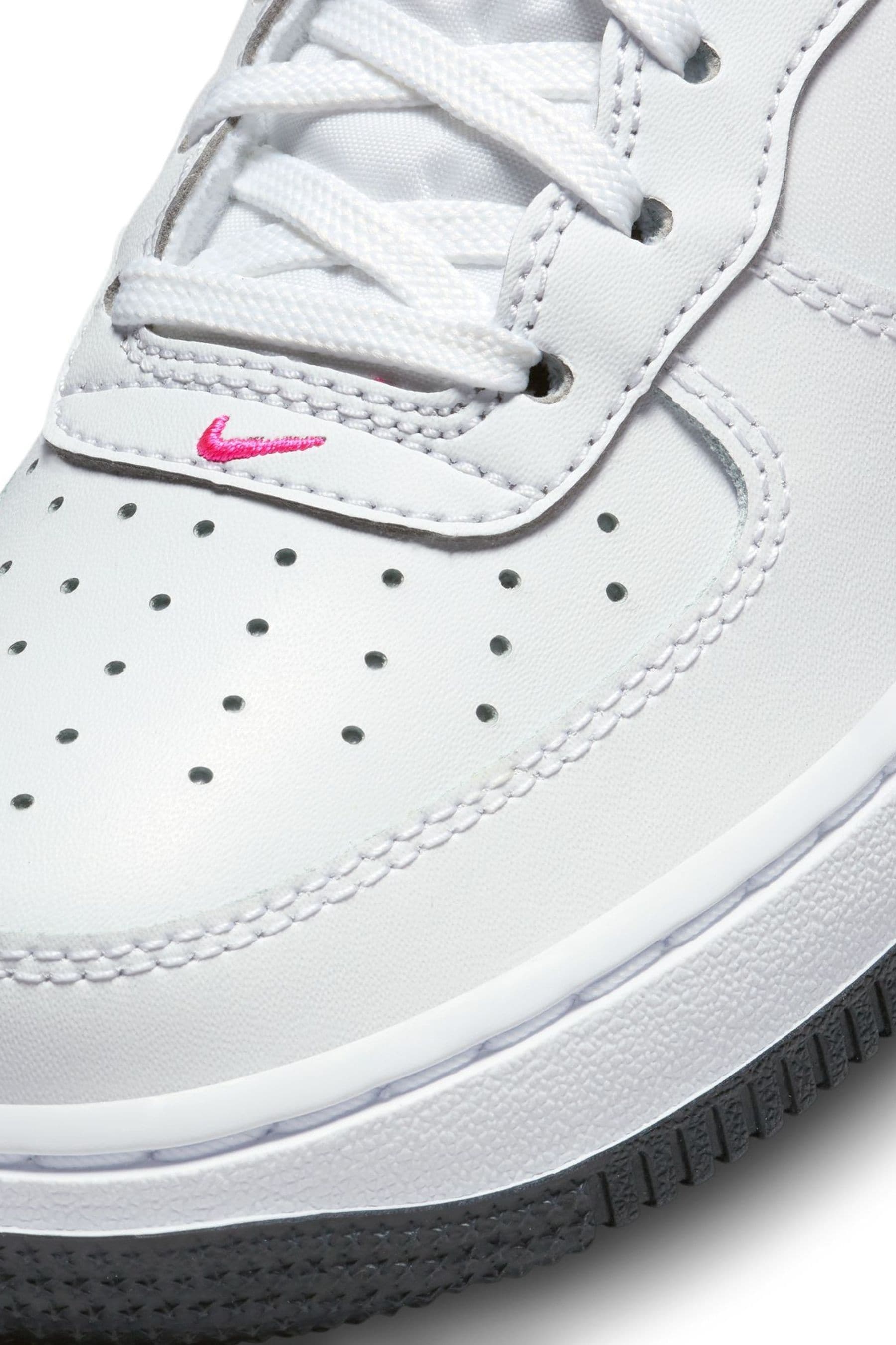 Buy Nike Pink White Air Force 1 Youth Trainers from the Next UK