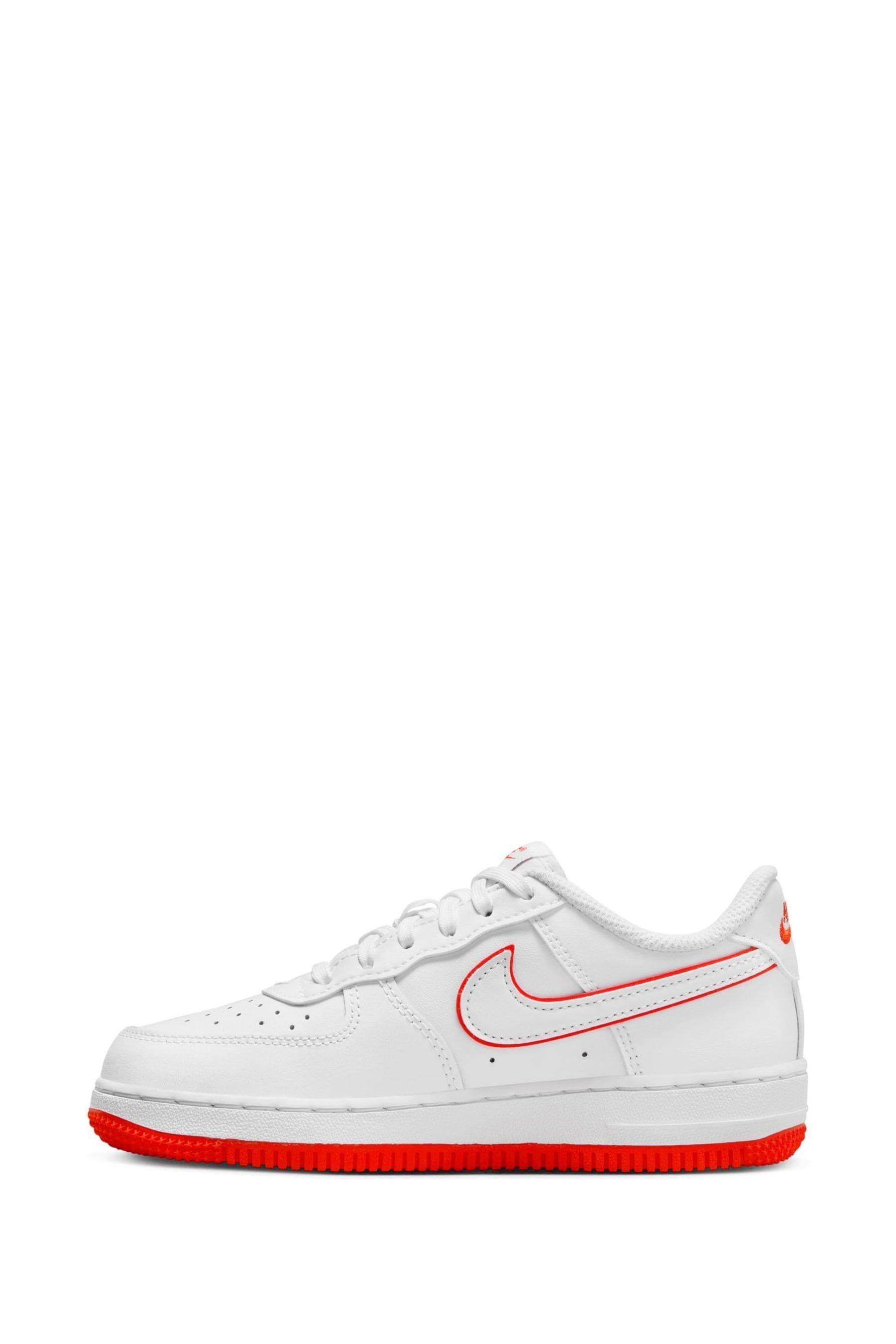 Buy Nike Orange White Force 1 Low Junior Trainers from the Next UK