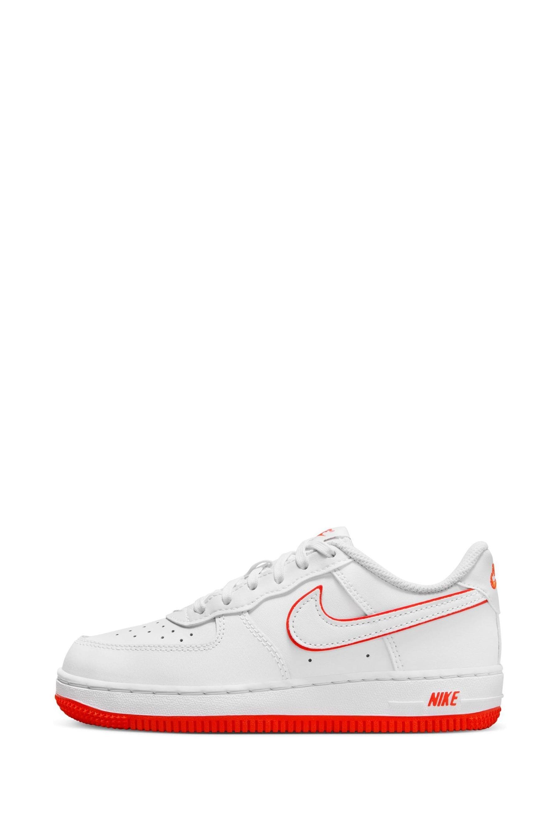 Buy Nike Orange White Force 1 Low Junior Trainers from the Next UK