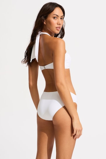 Collective Nylon Stretch Halter Bandeau Bikini Top
